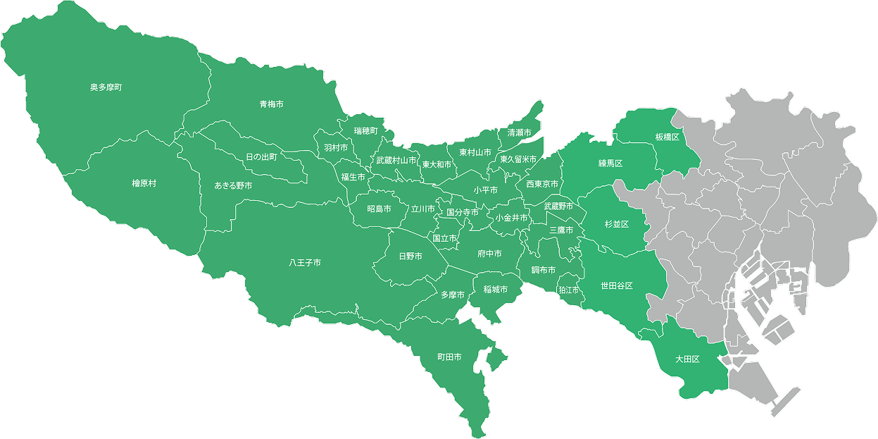 対応エリア地図